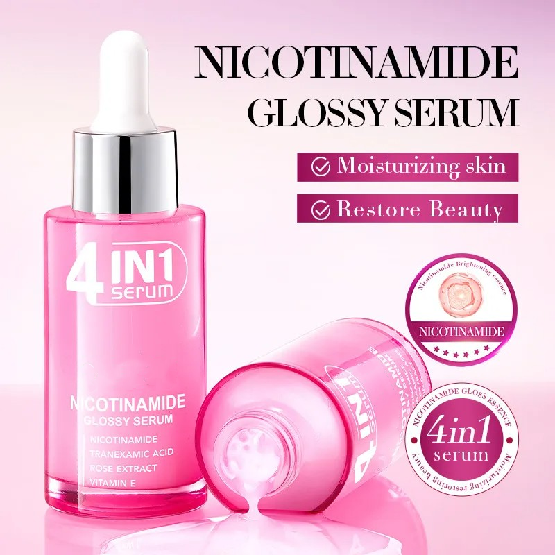 OEM 4 In 1 Face Serum, Vitamin C Facial Essence, with Hyaluronic Acid & Vitamin E & Niacinamide