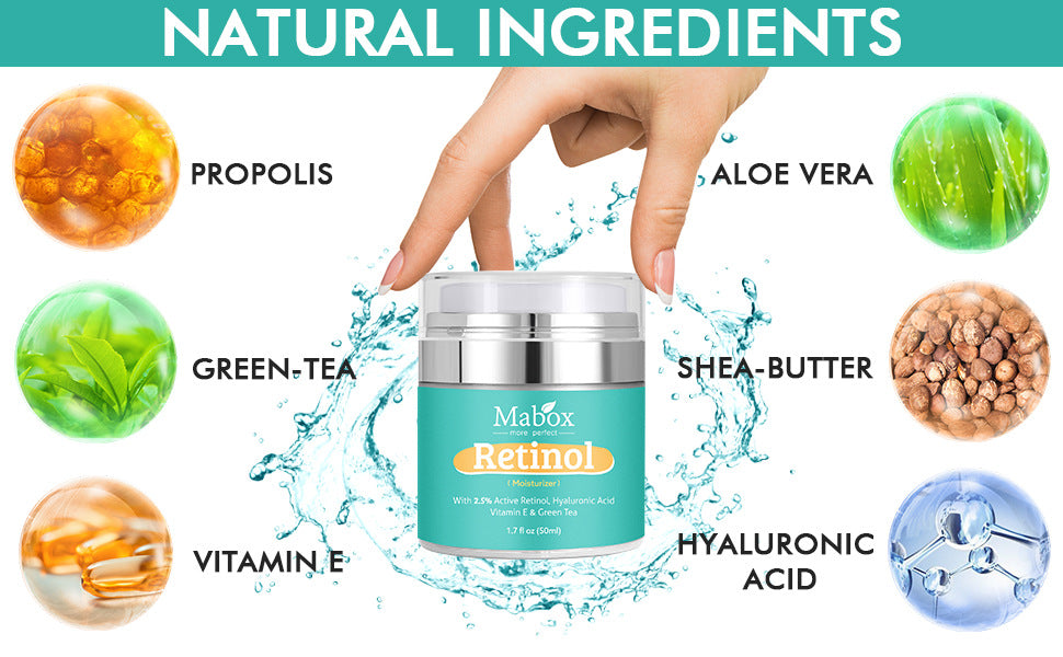 Skin Care Hydrating Face Moisturizer Retinol Cream With Hyaluronic Acid