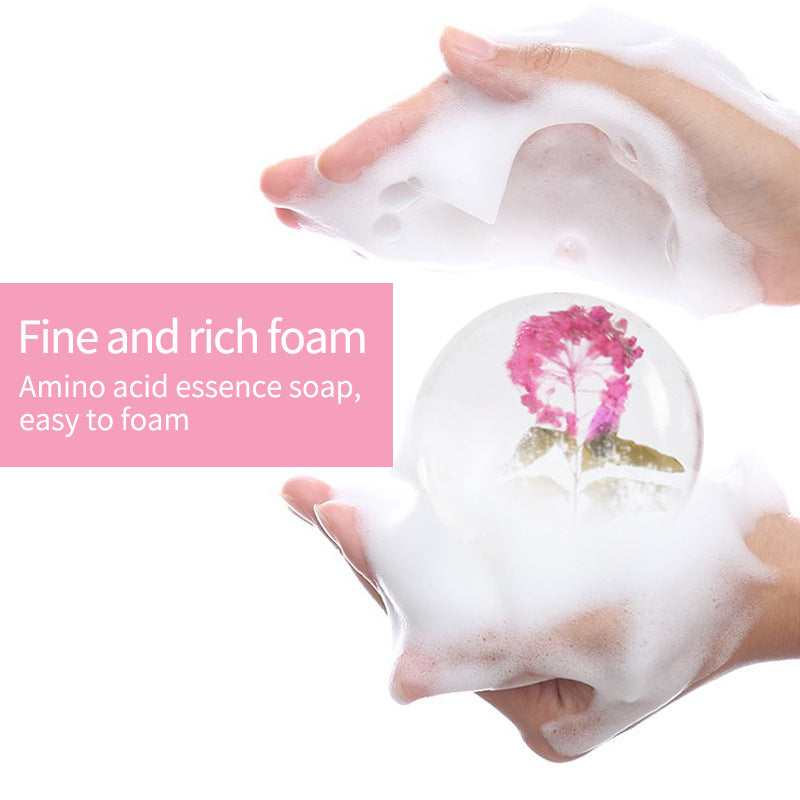 Wholesale Petals Essential Oil Soap Jasmine Oil Control Moisturizing Amino Acid Fairness Wash Face Bath Petal Soap