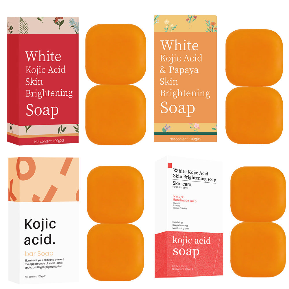 Manufacturer Kojic Acid Dark Spot Remover Soap Bars Gently Cleaning Whitening Handmade Soap for Acne