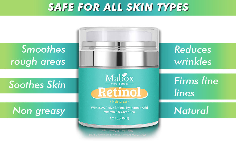 Skin Care Hydrating Face Moisturizer Retinol Cream With Hyaluronic Acid