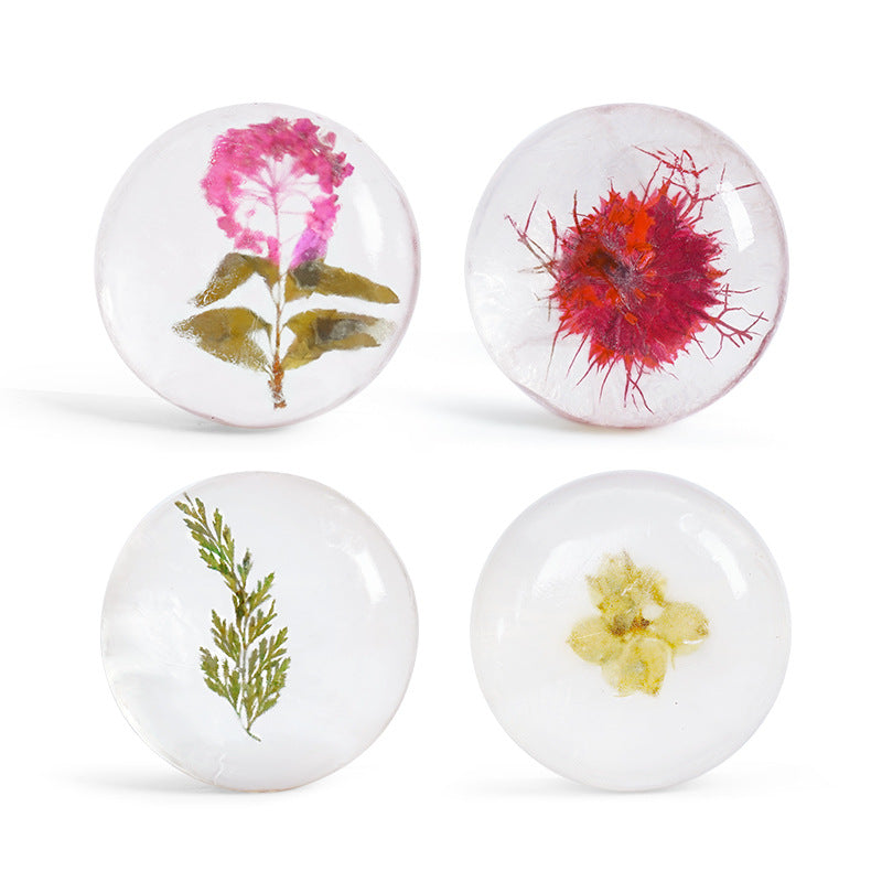 Wholesale Petals Essential Oil Soap Jasmine Oil Control Moisturizing Amino Acid Fairness Wash Face Bath Petal Soap