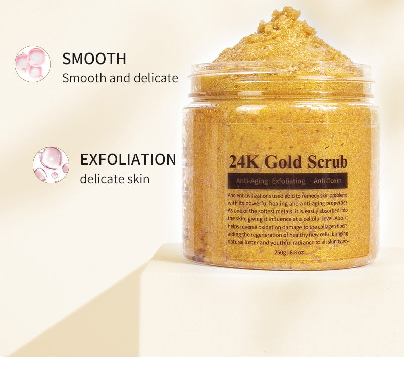 Best Exfoliating Antioxidant 24k Gold Body Scrub 250g