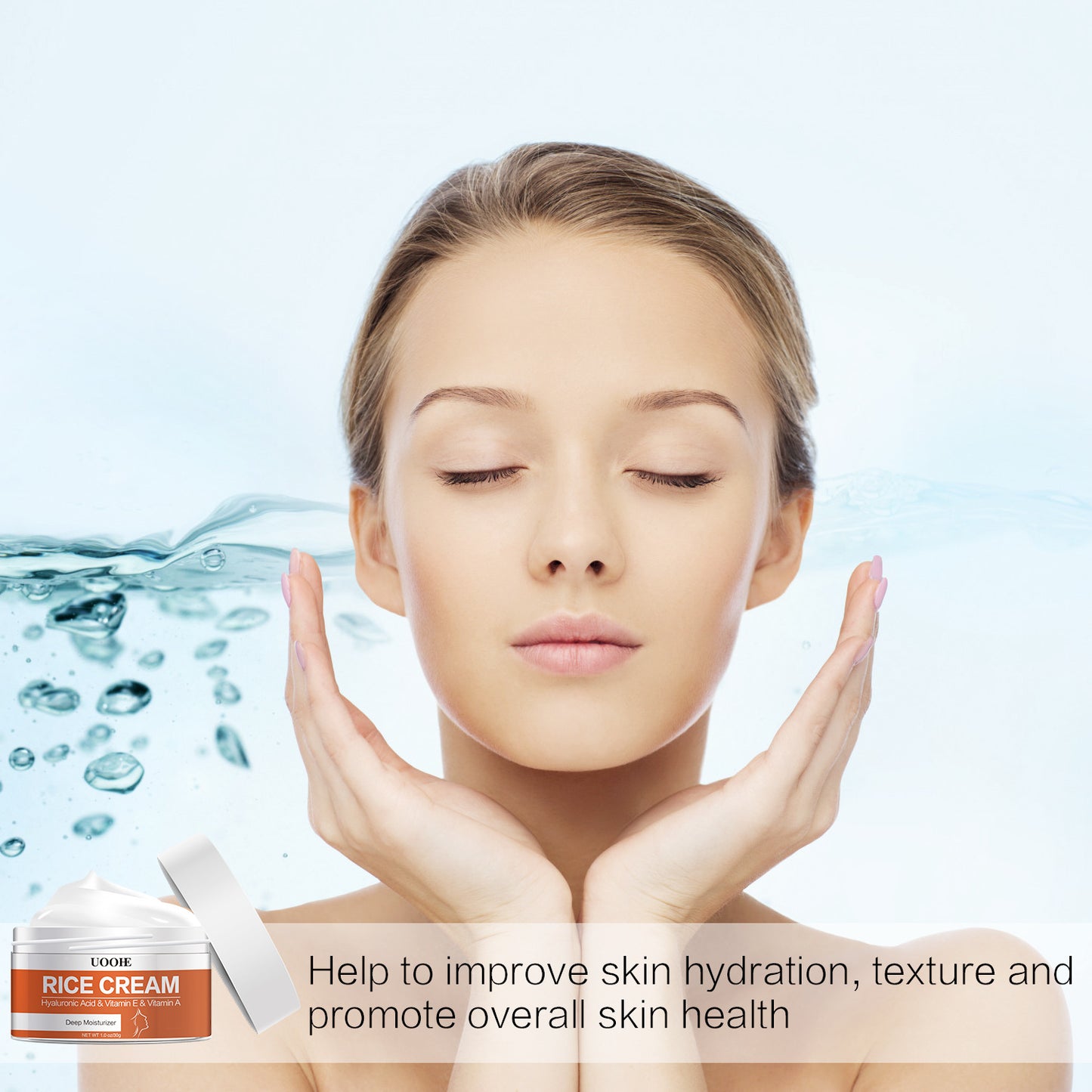 Wholesale Deep Moisturizing Face Moisturizer Whitening Rice Cream For Dry Skin