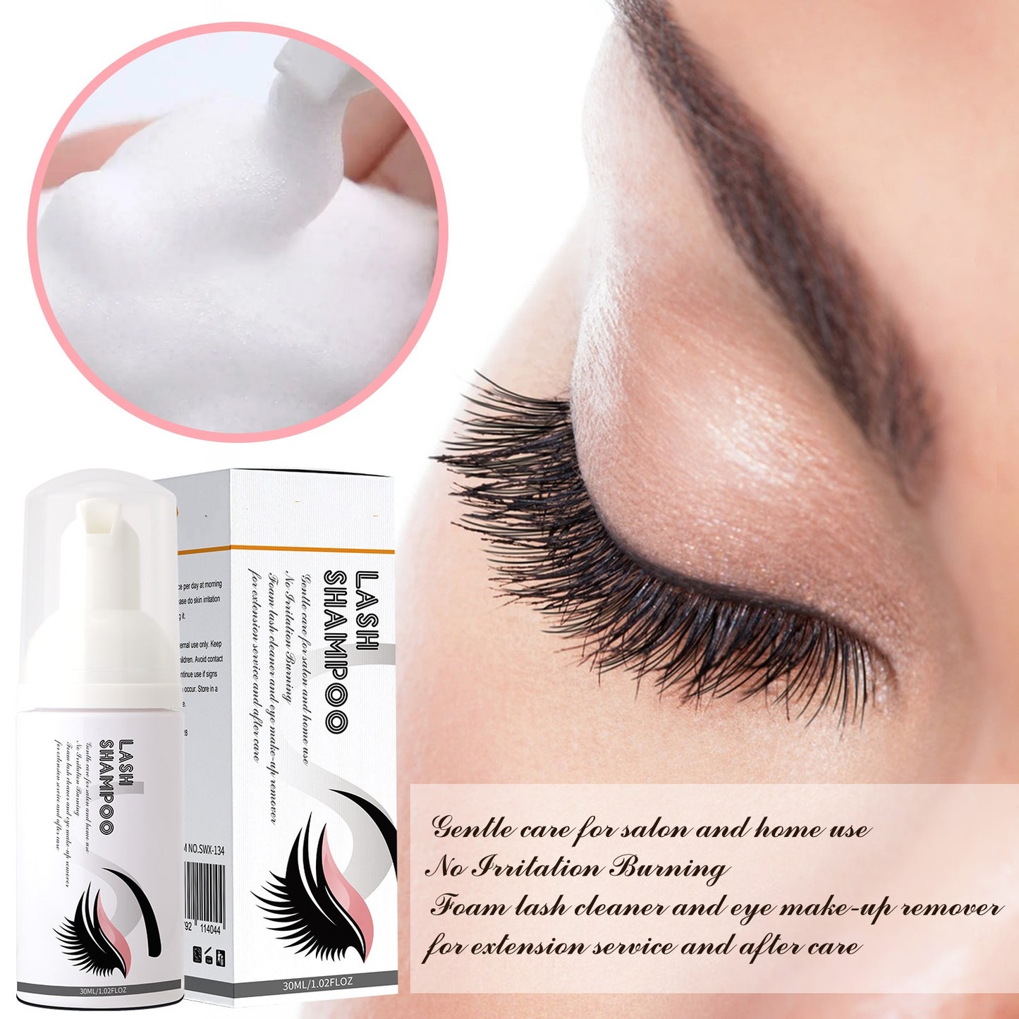 Professional Natural Moisturizing Eyelash Shampoo Manufacturer