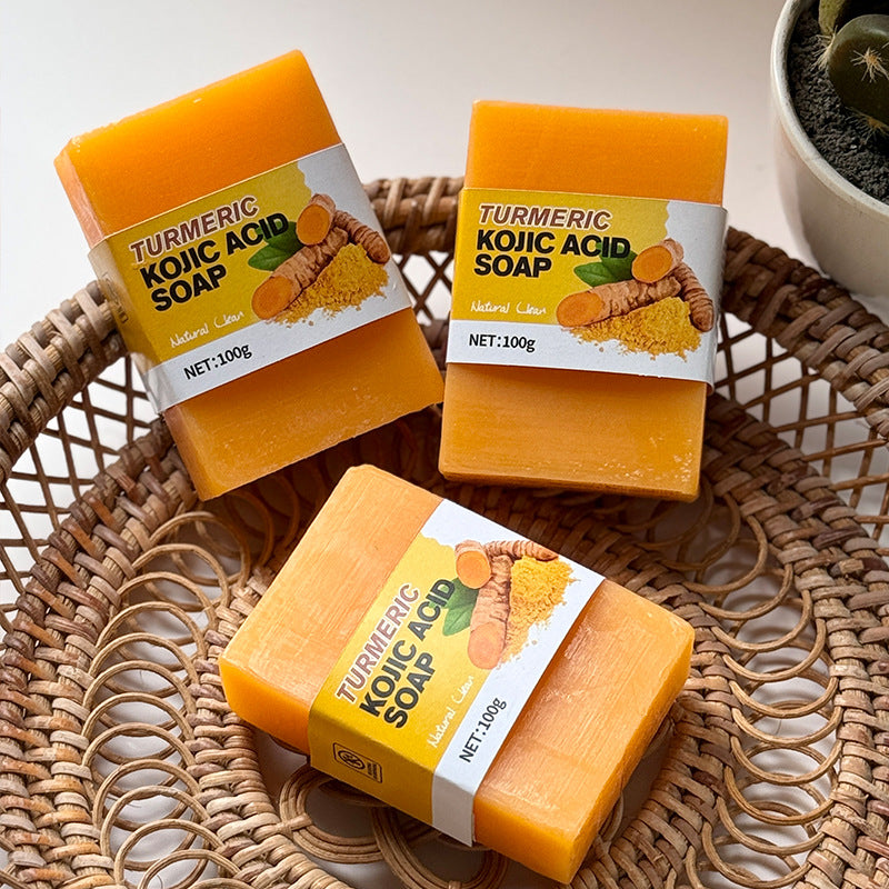 OEM Kojic Acid Soap Black Skin Lightening Whitening Bleaching Turmeric Soap