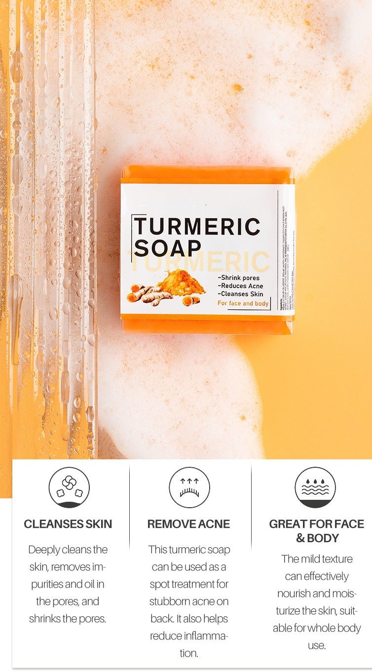 Whitening Brightening Turmeric Kojic Acid Soap for Dark Spot Remover