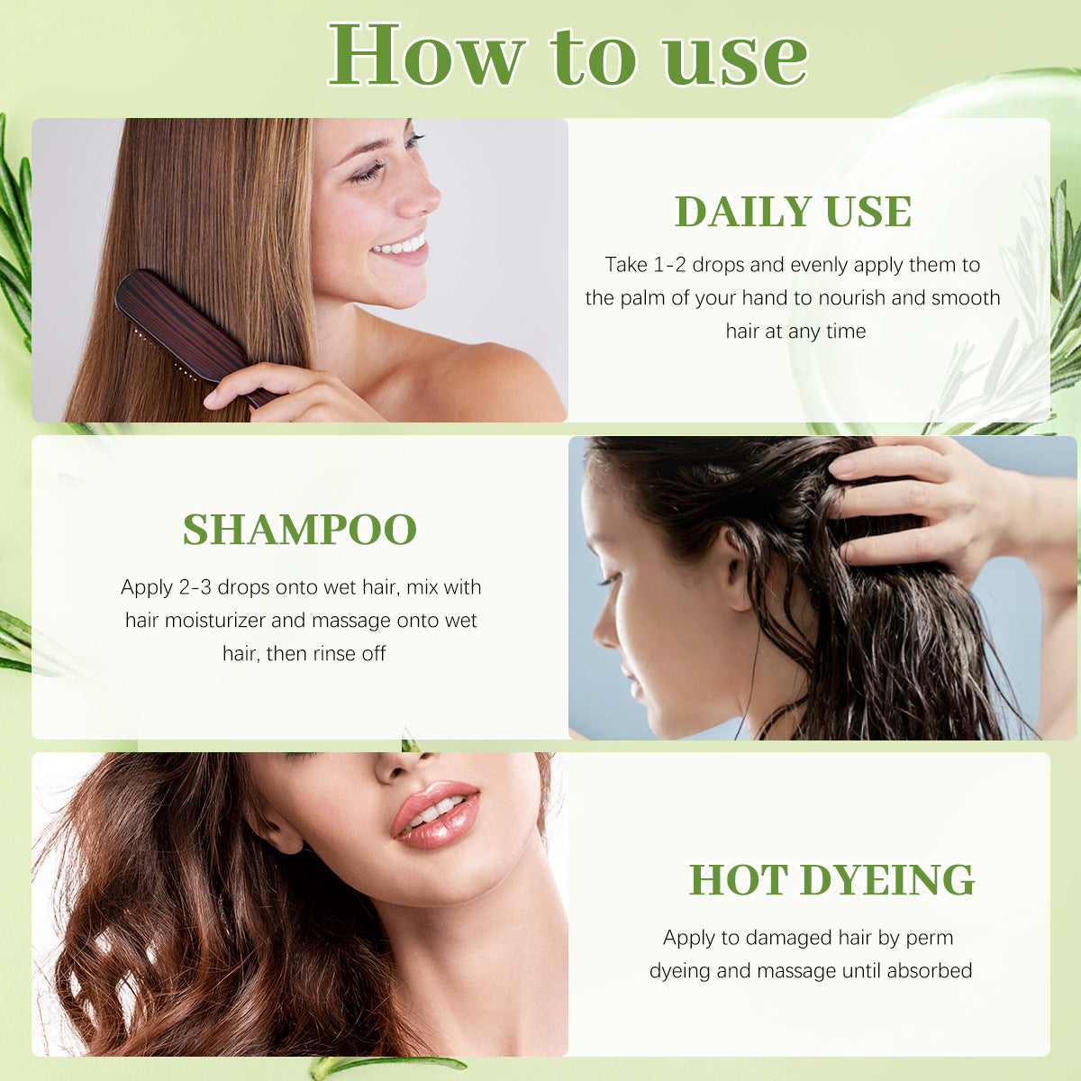 Wholesale Rosemary Improve Refreshing Hair Scalp Oil Regrowth Strengthening Oil for Hair Loss