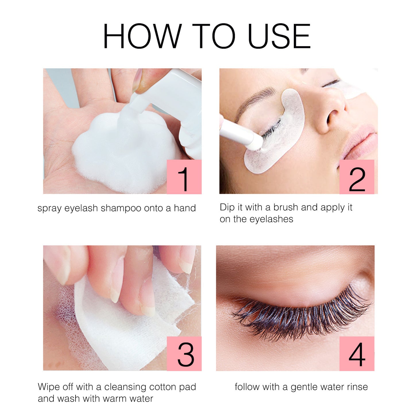 Professional Natural Moisturizing Eyelash Shampoo Manufacturer