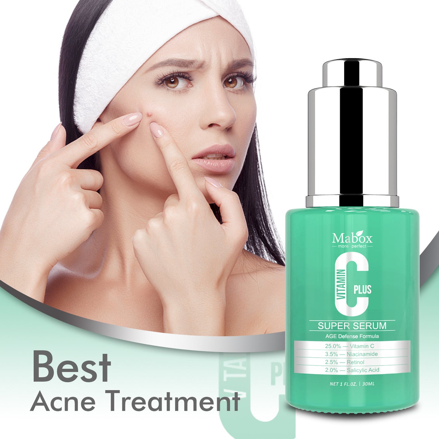 Best Skin Lightening Salicylic Acid Serum Niacinamide VItamin C Super Serum For Face