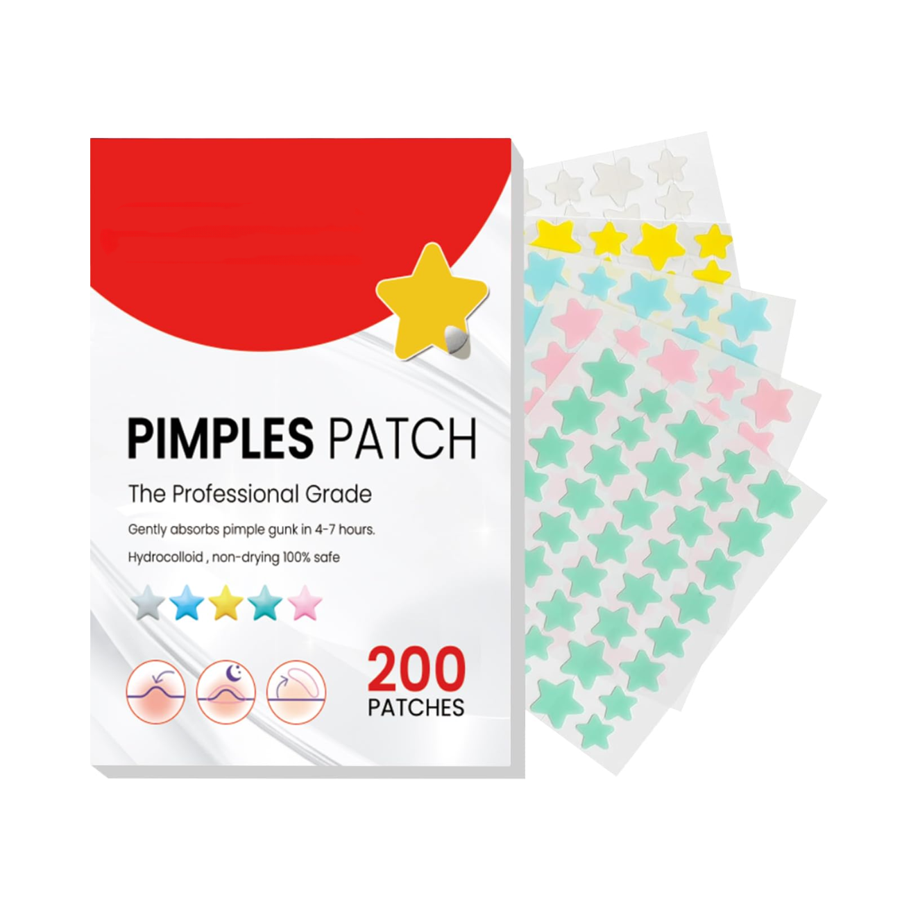 OEM Salicylic Acid Patch Colorful Acne Blemish Pimple Patches Acne Patch Sticker Supplier
