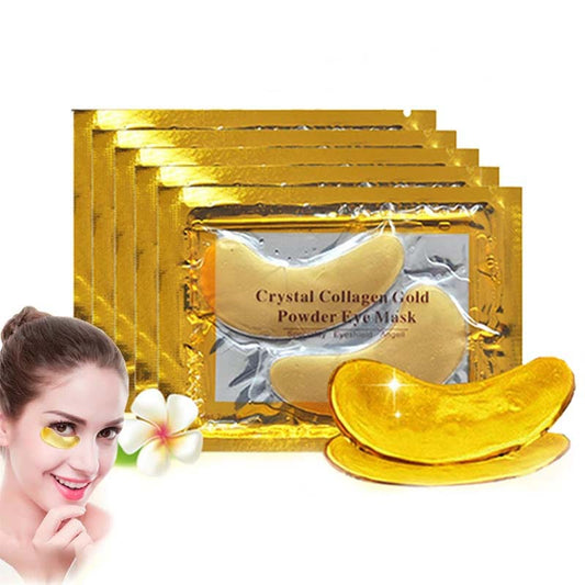 Hot Selling Anti Aging 24K Golden Crystal Collagen Gel Pads Under Eye Mask