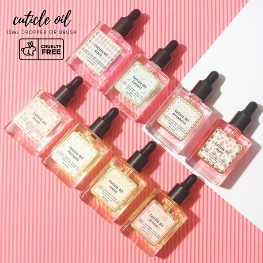 Organic Jojoba Cuticle Oil Collection Multiple Flavor Nourish Fingernail Oil for Cuticles and Nails