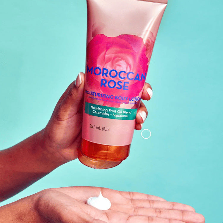 OEM Refreshing Body Milk Moisturizer Brightening Moroccan Rose Body Lotion