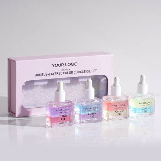 OEM Nutrition Vegan Oil Cuticle Nail Care Nourish Repair Finger Dual-Colored Cuticle Oil Set