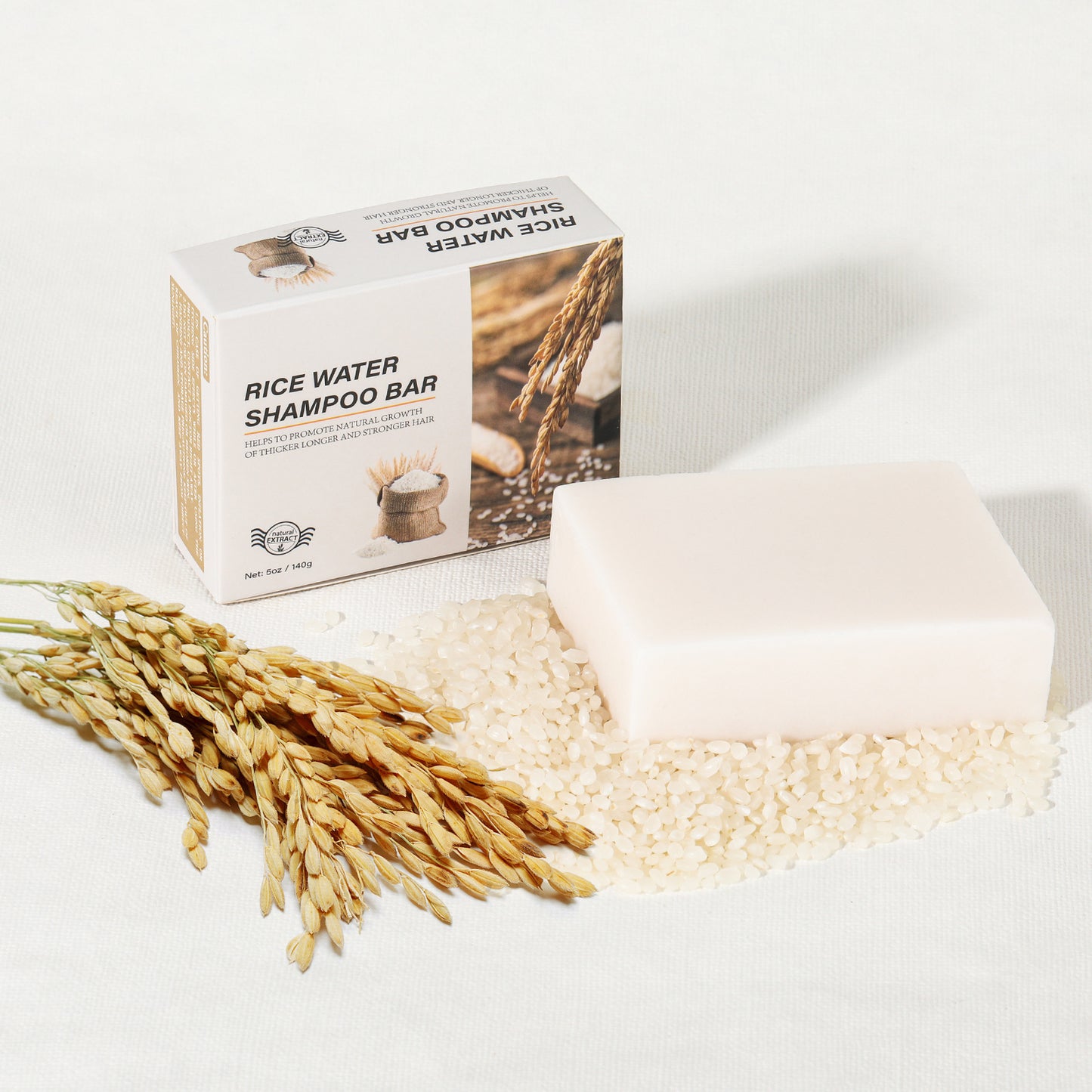 Factory Price Promoting Growth Scalp Nourishing Rice Water Shampoo Soap Bar
