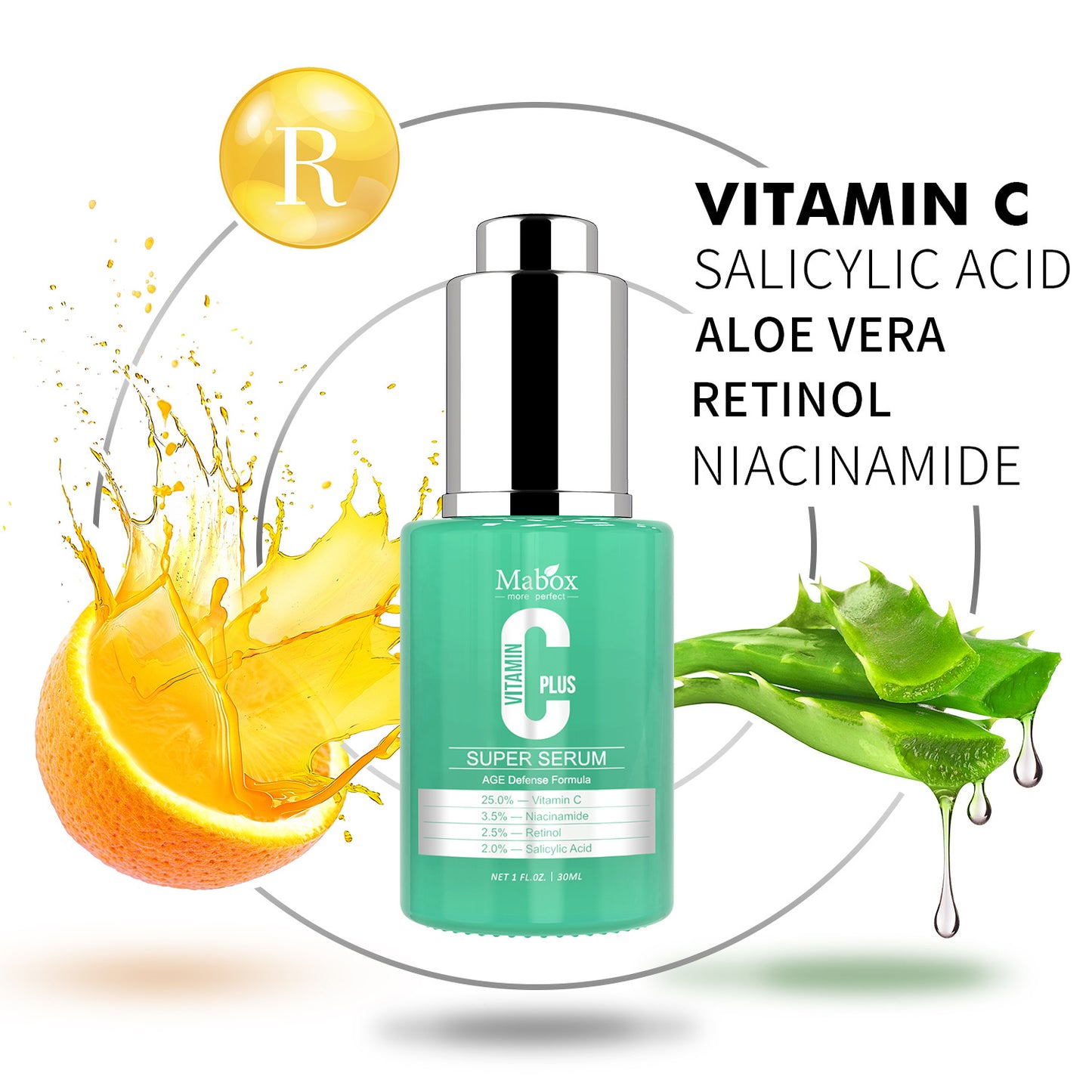 Best Skin Lightening Salicylic Acid Serum Niacinamide VItamin C Super Serum For Face