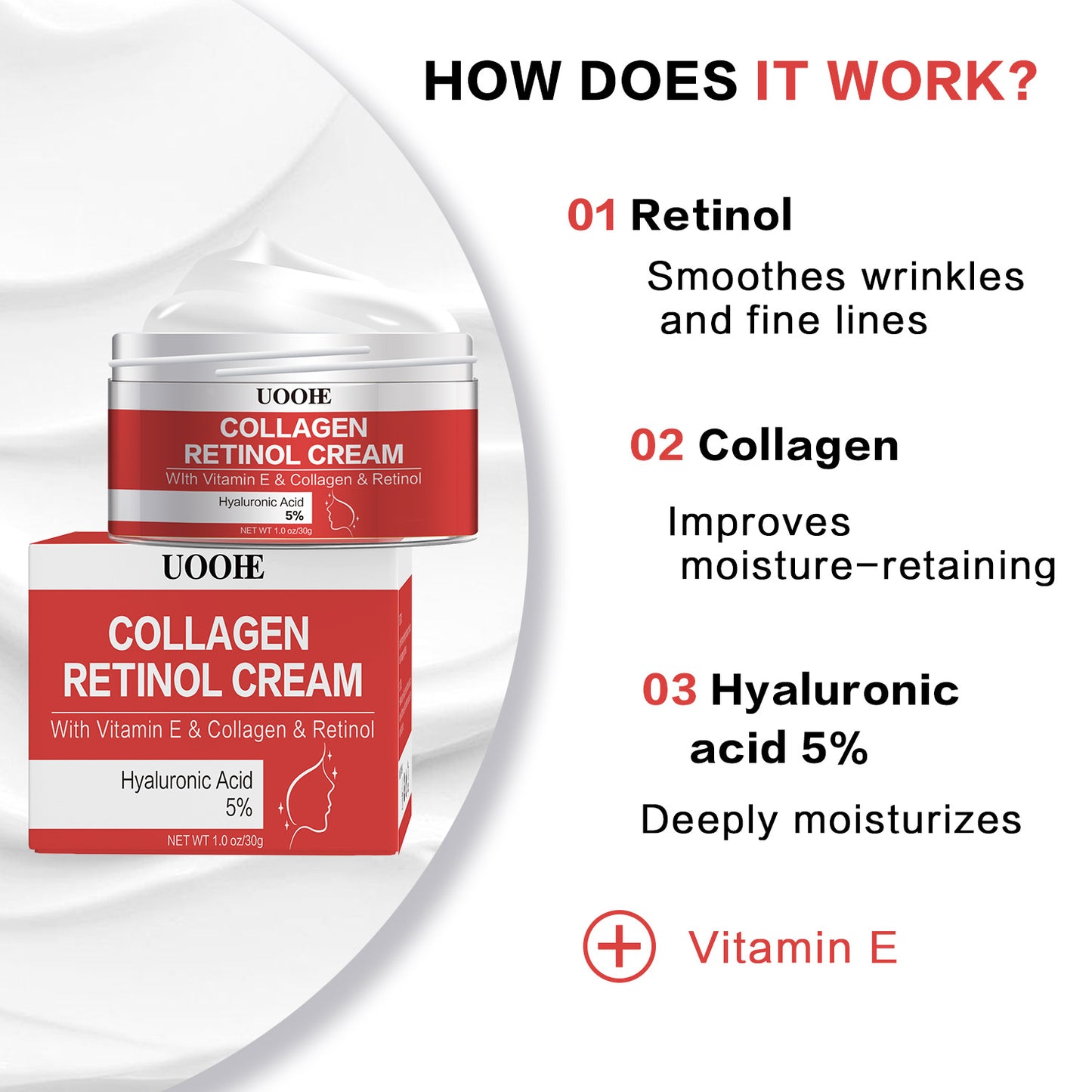 Factory Price Facial Moisturizer Anti-oxidant Collagen Retinol Cream For Skin