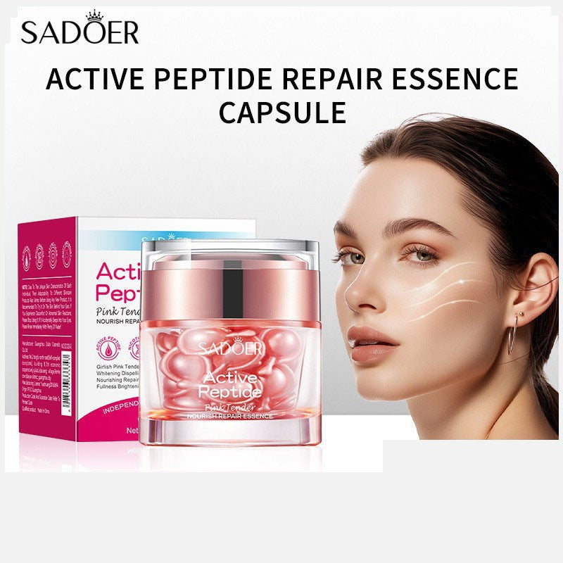OEM Skin Care Whitening Anti Aging Active Peptide Repair Face Serum Capsules