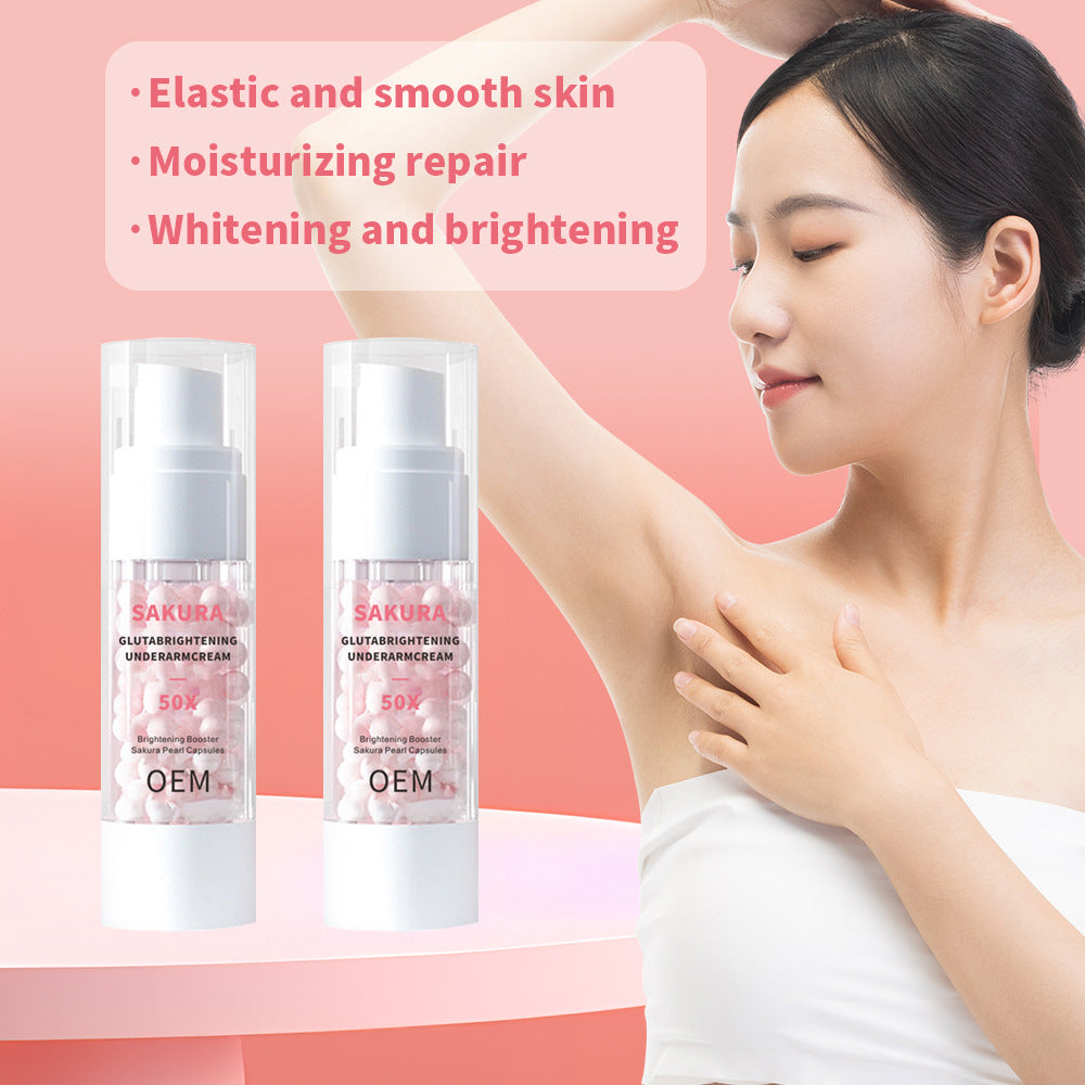 OEM Moisturizing Whitening Body Cream Sakura Gluta Brightening Under Arm Cream