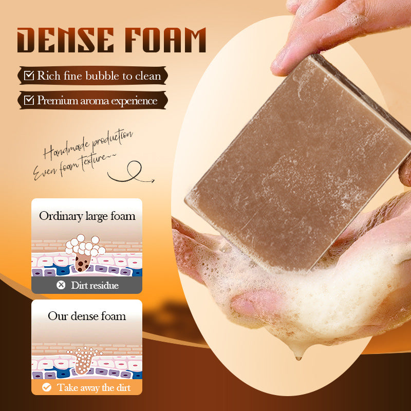 OEM Clears Impurities Skin Smooth Firm Anti Acne Face Soap Gentle Cleansing Smoothing Black Soap
