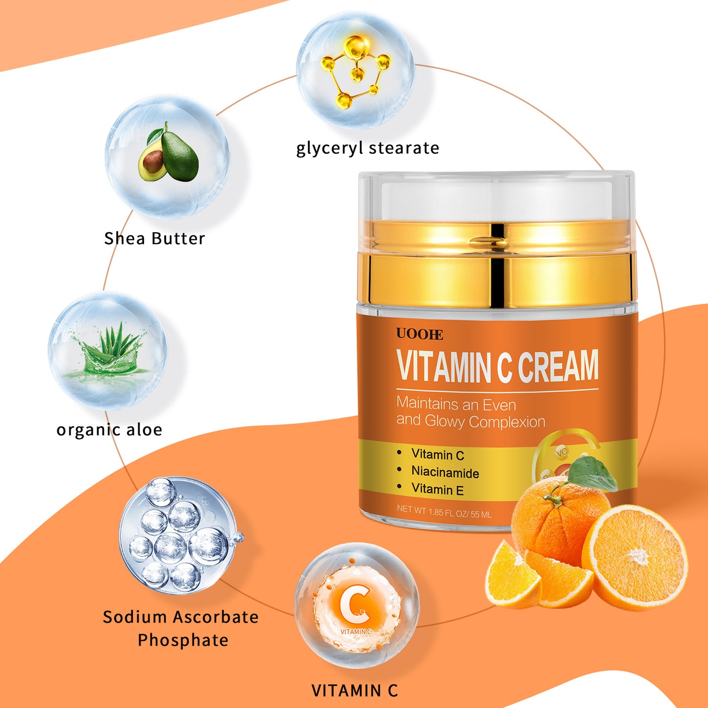 Wholesale Skin Bleaching Cream Dark Spot Corrector Vitamin C Lotion for Face