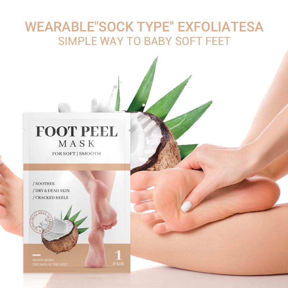 Wholesale Foot Moisturizing Mask Peel Off Feet Foot Mask for Cracked Heels