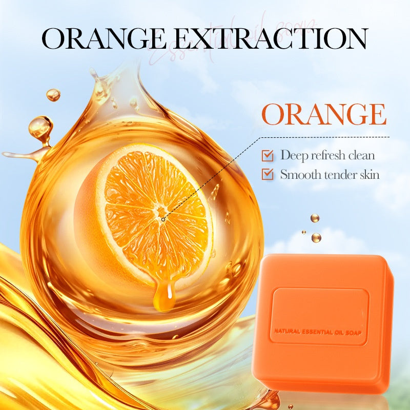 Wholesale Handcrafted Natural Artisan Soap Organic Whitening Orange Essential Oil Soap