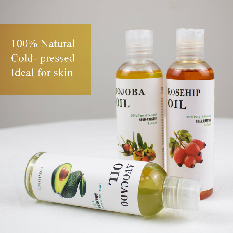 OEM Organic Pure Avocado Almond Jojoba Coconut Carrier Oils