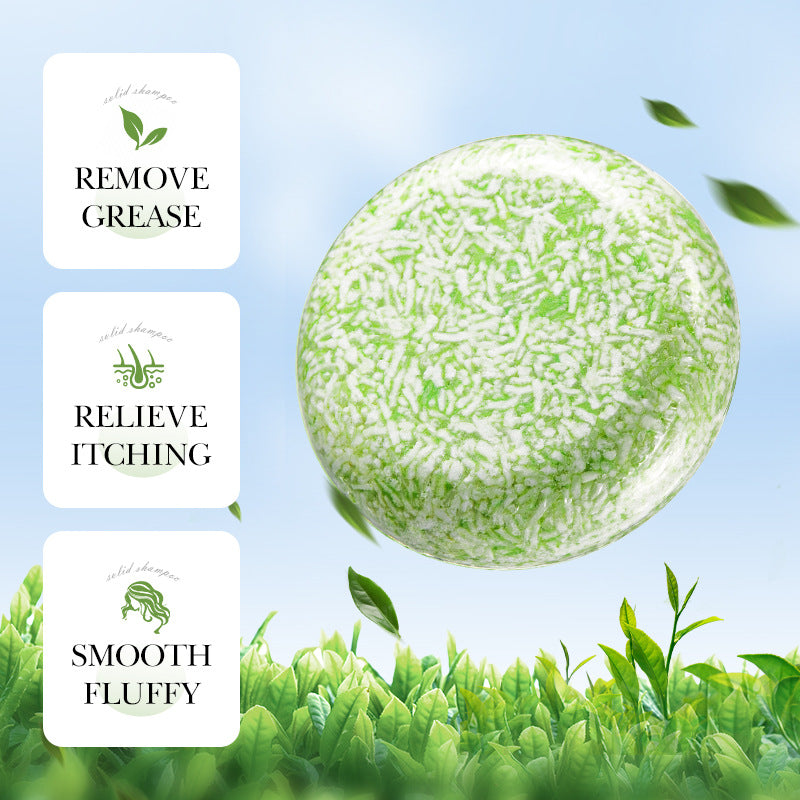 Natural Tea Tree Essence Shampoo Soap Refreshing Oil Control Solid Shampoo Hand Soap