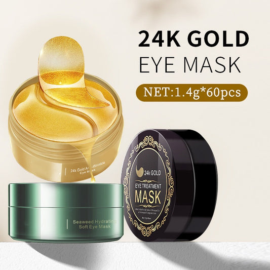Manufacturer Moisturizing Firming Seaweed Eye Mask Moisturizing 24k Gold Crystal Eye Patch