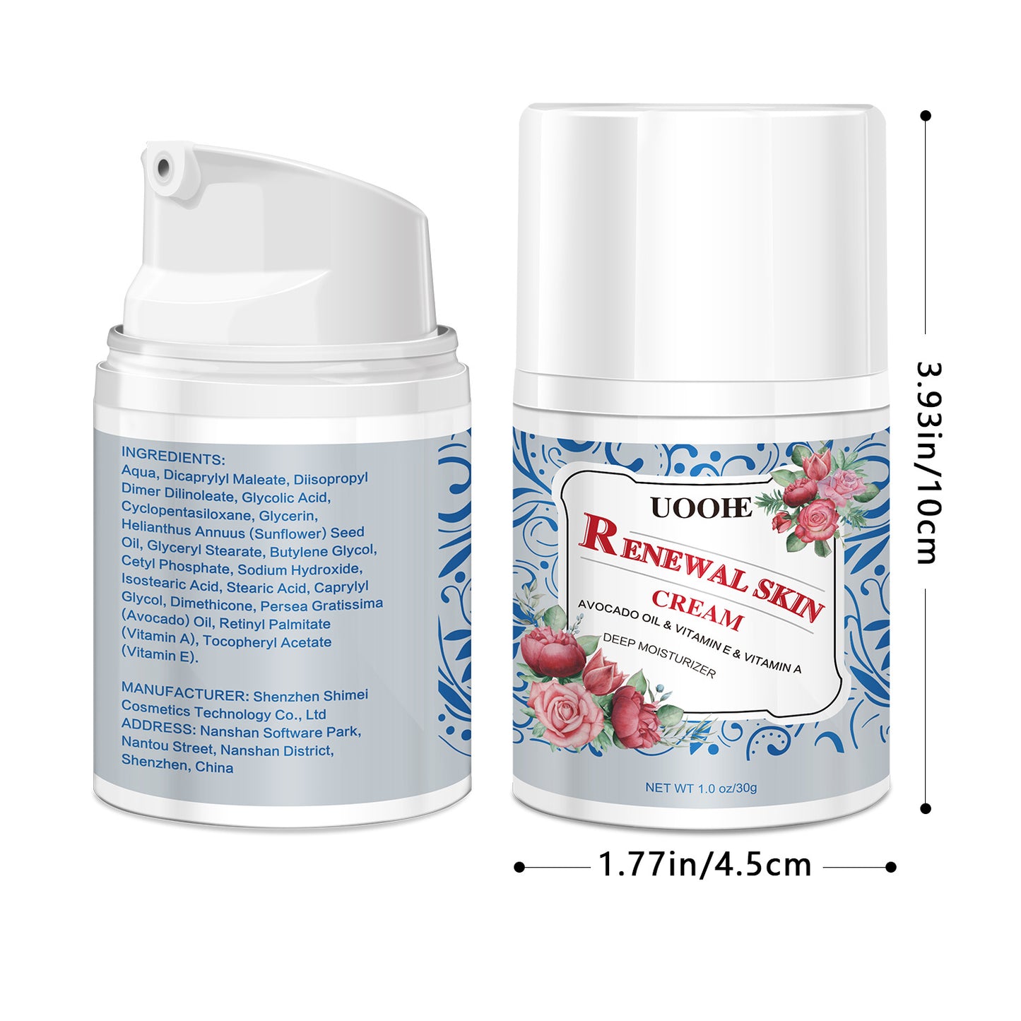 Factory Smoothing Renewal Cream Hyaluronic Acid Skin Moisturizer for Dry Skin