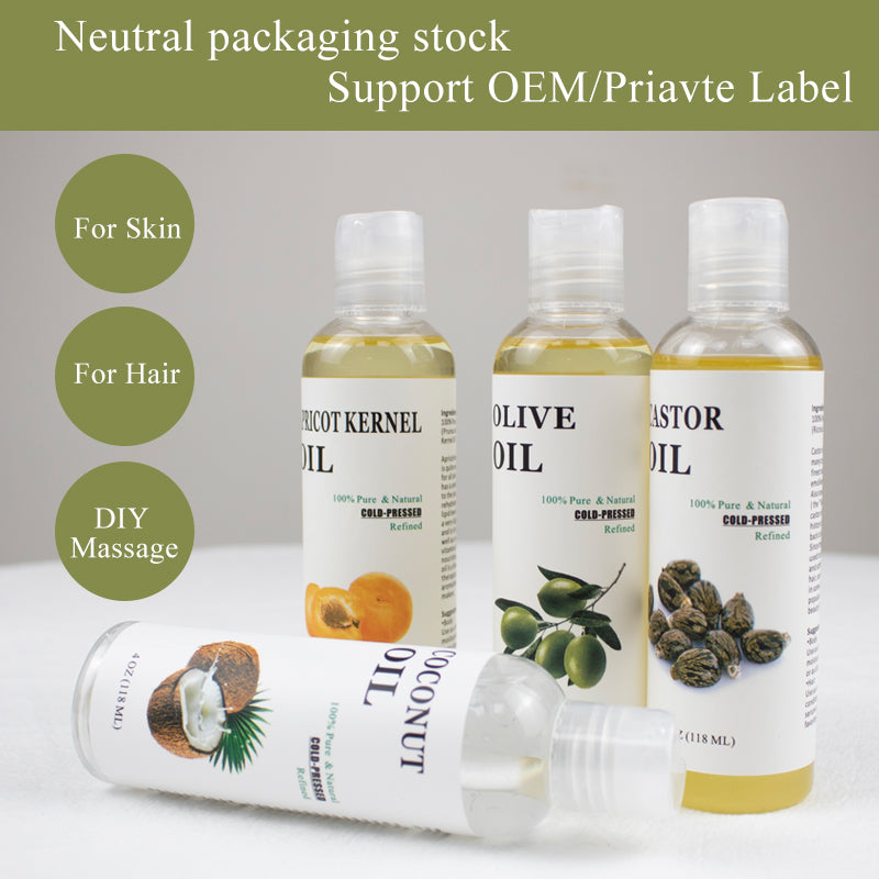 OEM Organic Pure Avocado Almond Jojoba Coconut Carrier Oils