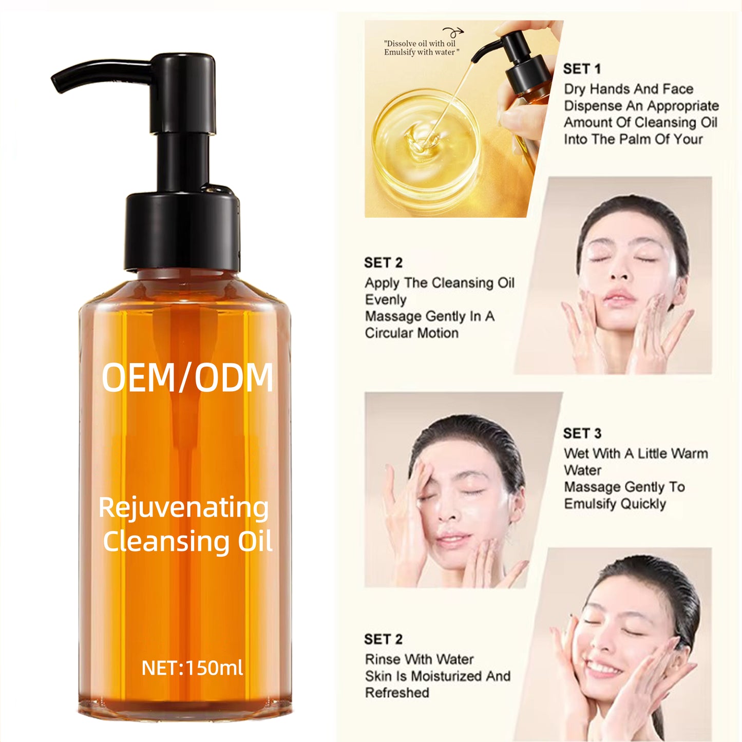 Best Selling Moisturizing Acne Pore Deep Cleansing Makeup Remover Oil
