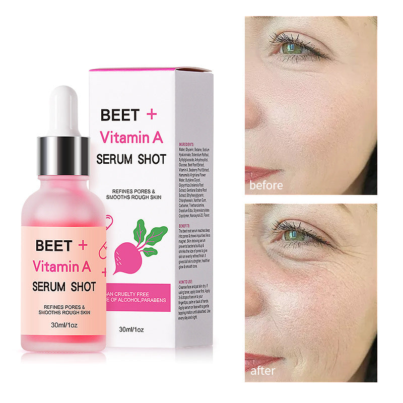 Private Label Moisturizing Beet Vitamin A Face Serum with Hyaluronic Acid