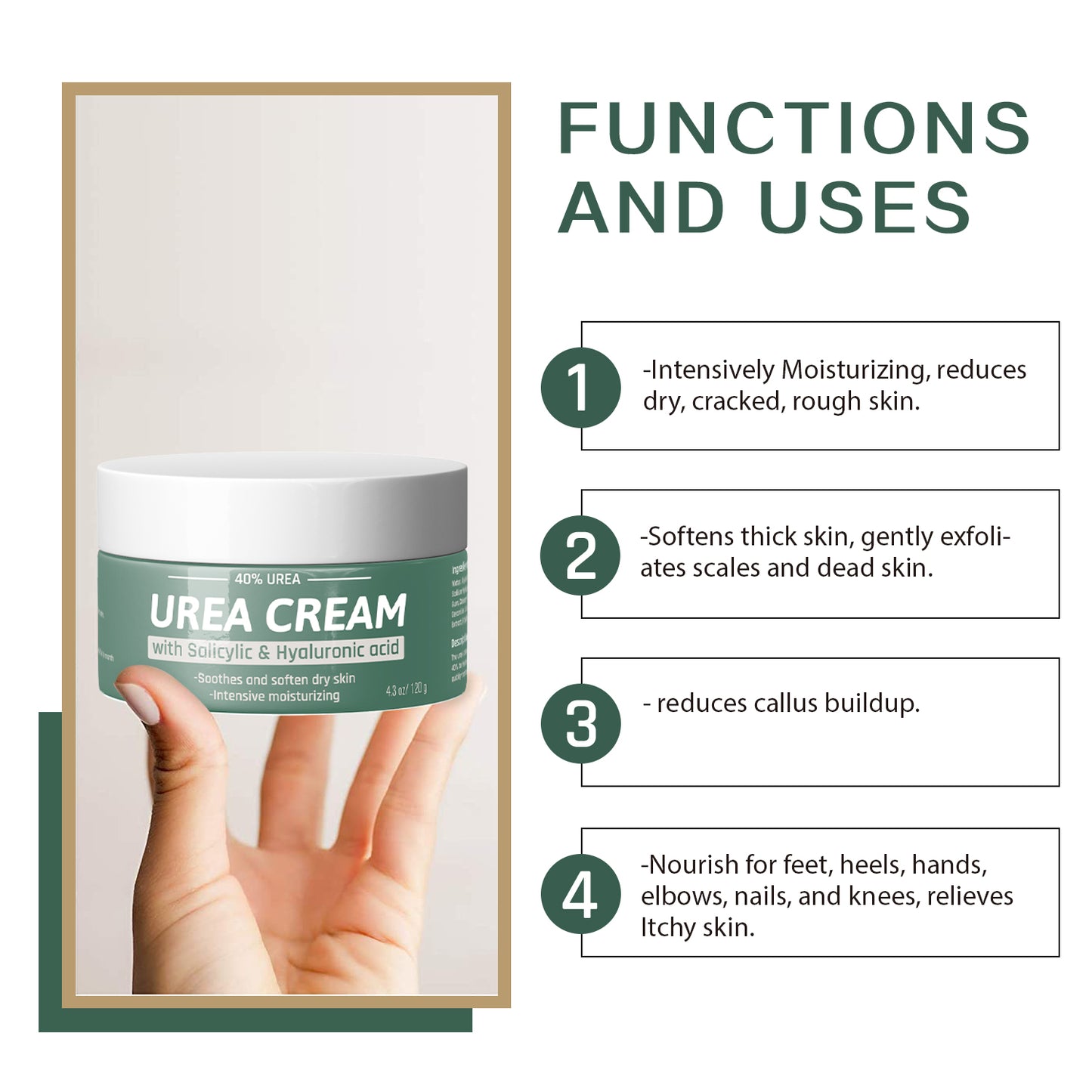 Best Moisturizer Foot Lotion Antifungal Foot Urea Cream Moisturizing Crack Cream for Feet