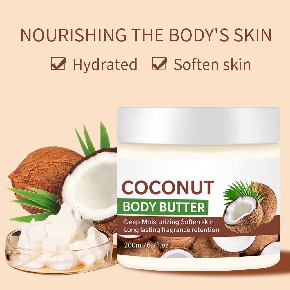 Wholesale Vegan Moisturizer Coconut Lightening Cream Mango Body Butter