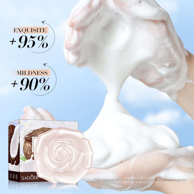 OEM Remove Chicken Skin Sponge Soap Whitening Coconut Shea Butter Vitamin E Essence Oil Soap