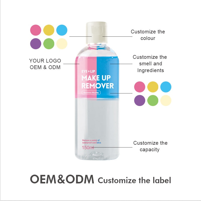 OEM Refreshing Deep Cleansing Make Up Remover Gentle Soothing Face Micellar Water