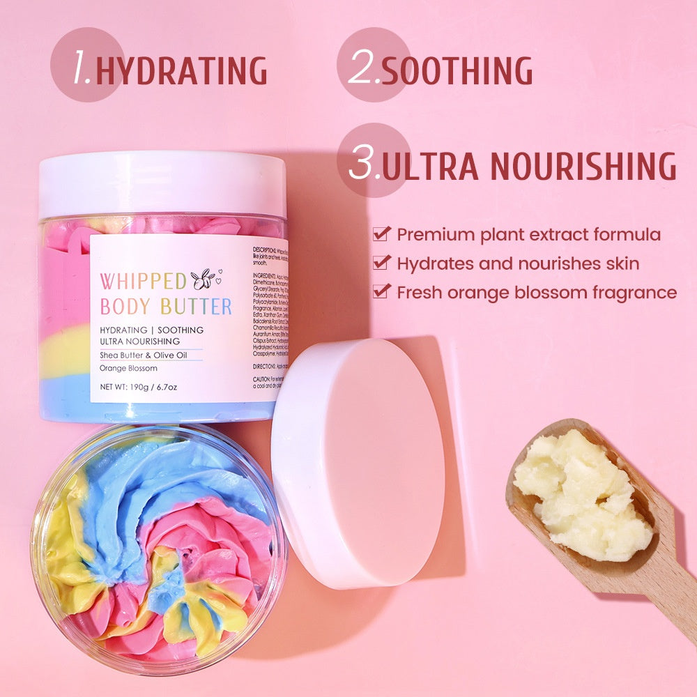 Popular Moisturizing Shea Body Butter Rainbow Softening Body Lotion