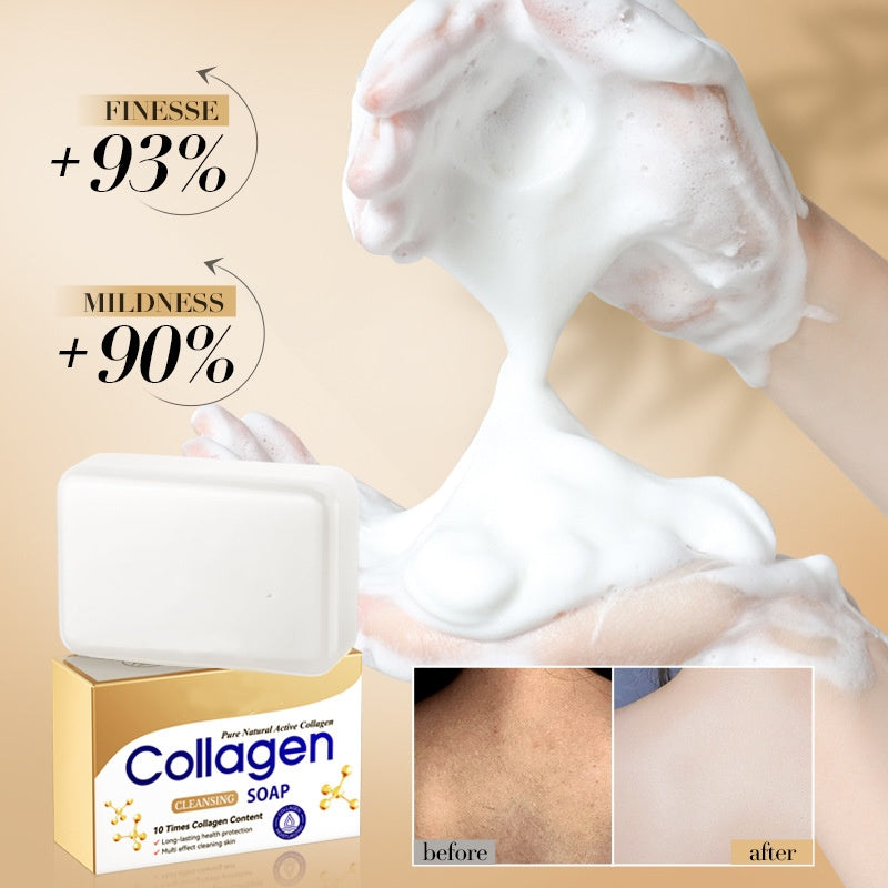 OEM Gentle Cleansing Moisturizer Nourish Smoothing Handmade Body Bath Skin Collagen Soap Bar