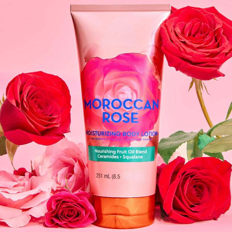 OEM Refreshing Body Milk Moisturizer Brightening Moroccan Rose Body Lotion