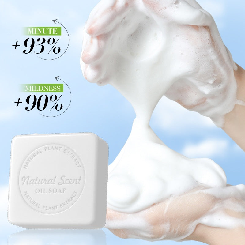 Organic Natural Pure Sea Salt Goat Milk Bath Bar Soap Handmade Bubbly White Soap