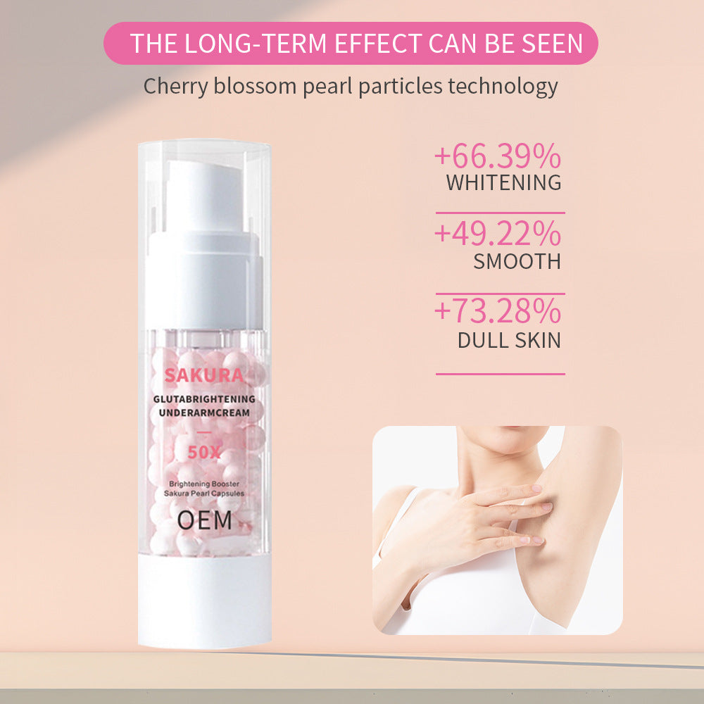 OEM Moisturizing Whitening Body Cream Sakura Gluta Brightening Under Arm Cream