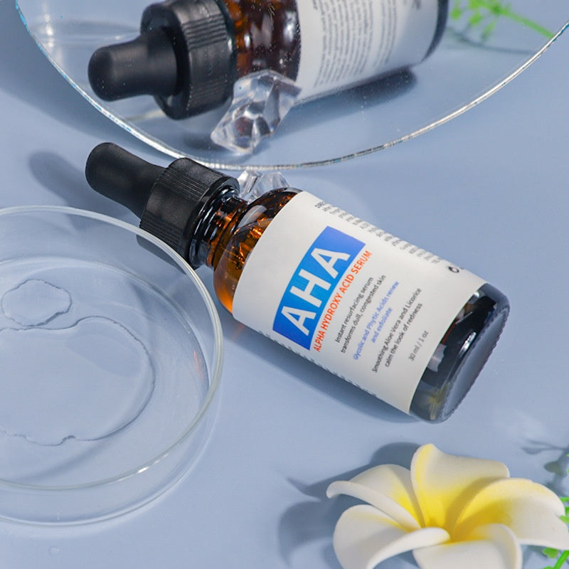OEM Pore Tightening Serum Smoothing Moisturizing Alpha Hydroxy Acid Serum for Oily Skin