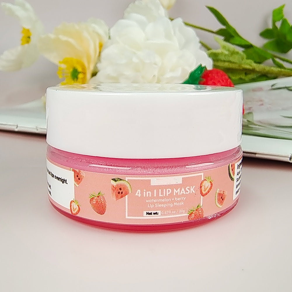 Private Label 4 In 1 Moisturizes Repairing Dry Chapped Lip Balm Moisturizing Lip Sleep Mask