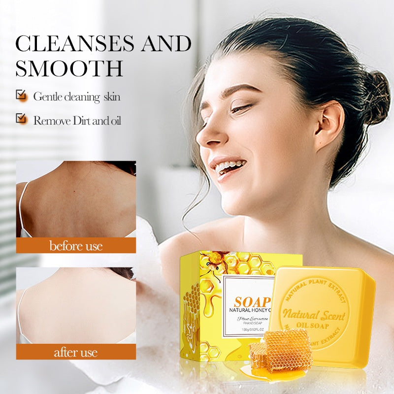 Hot Selling Handmade Honey Soap Lightening Deep Cleansing Facial Soap for All Skin Type