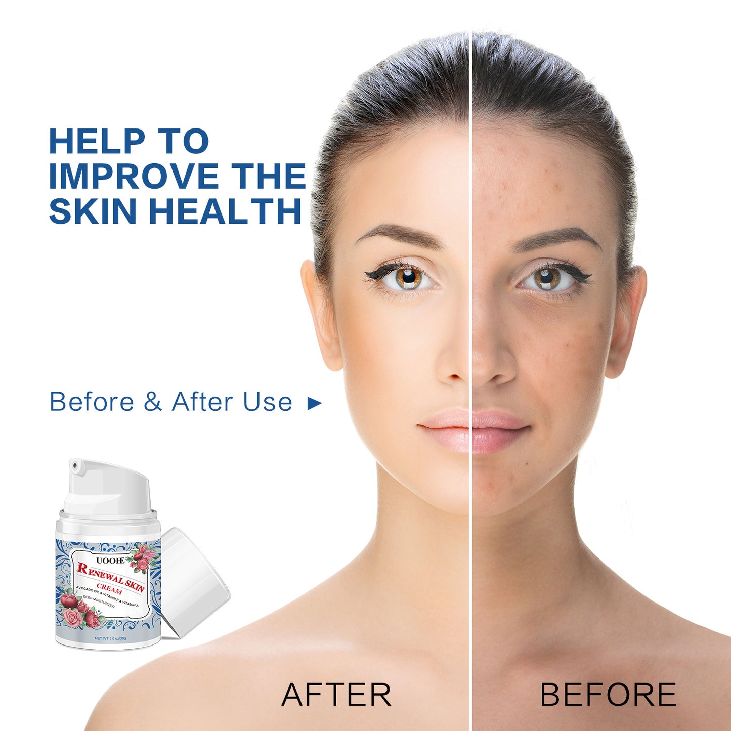 Factory Smoothing Renewal Cream Hyaluronic Acid Skin Moisturizer for Dry Skin