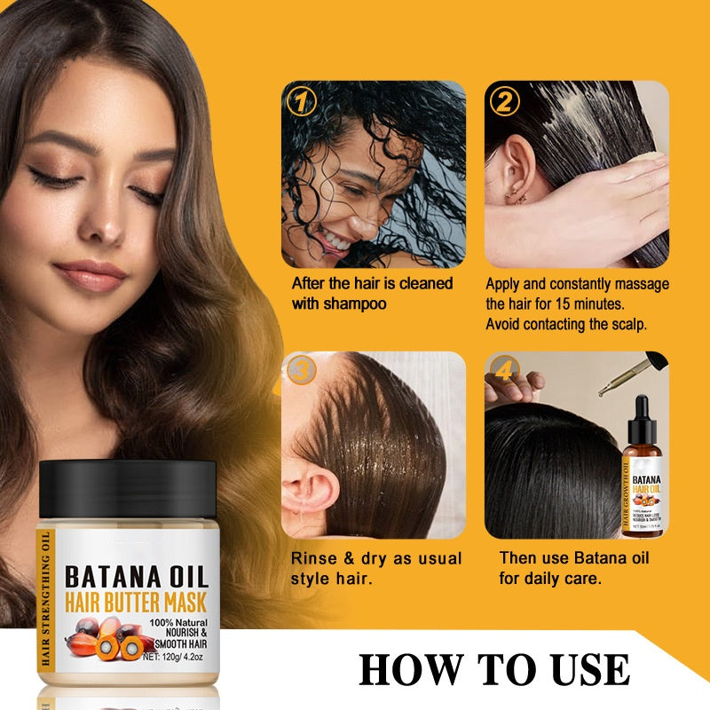 Natural Scalp Care Hair Masks Anti Hair Loss Nourishes Batana Oil Hair Butter Mask