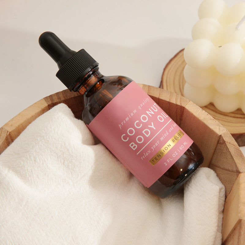 OEM Daily Coconut Massage Oil Moisturizing Body Oil With Vitamin E